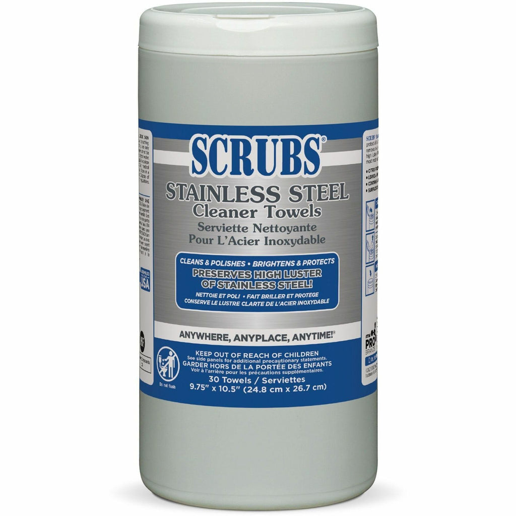 SCRUBS Stainless Steel Cleaner Wipes
