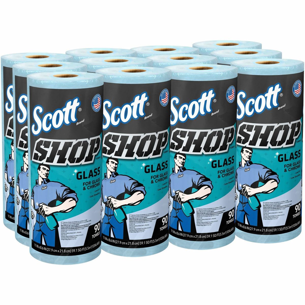 Scott Glass Cleaning Shop Towels
