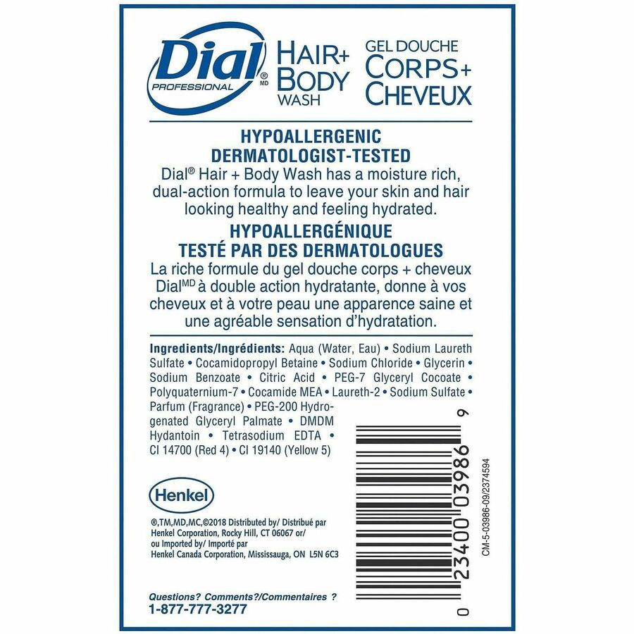 Dial Professional Hair + Body Wash