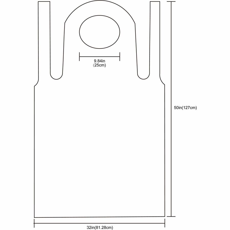 Genuine Joe 50" Disposable Poly Apron