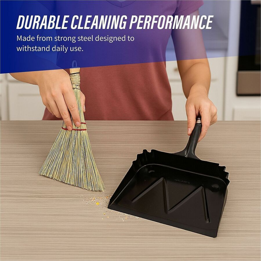 Genuine Joe Heavy-Duty Metal Dustpan