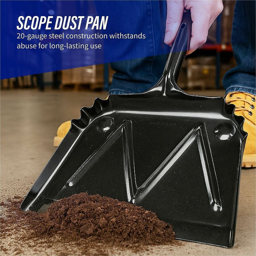 Genuine Joe Heavy-Duty Metal Dustpan