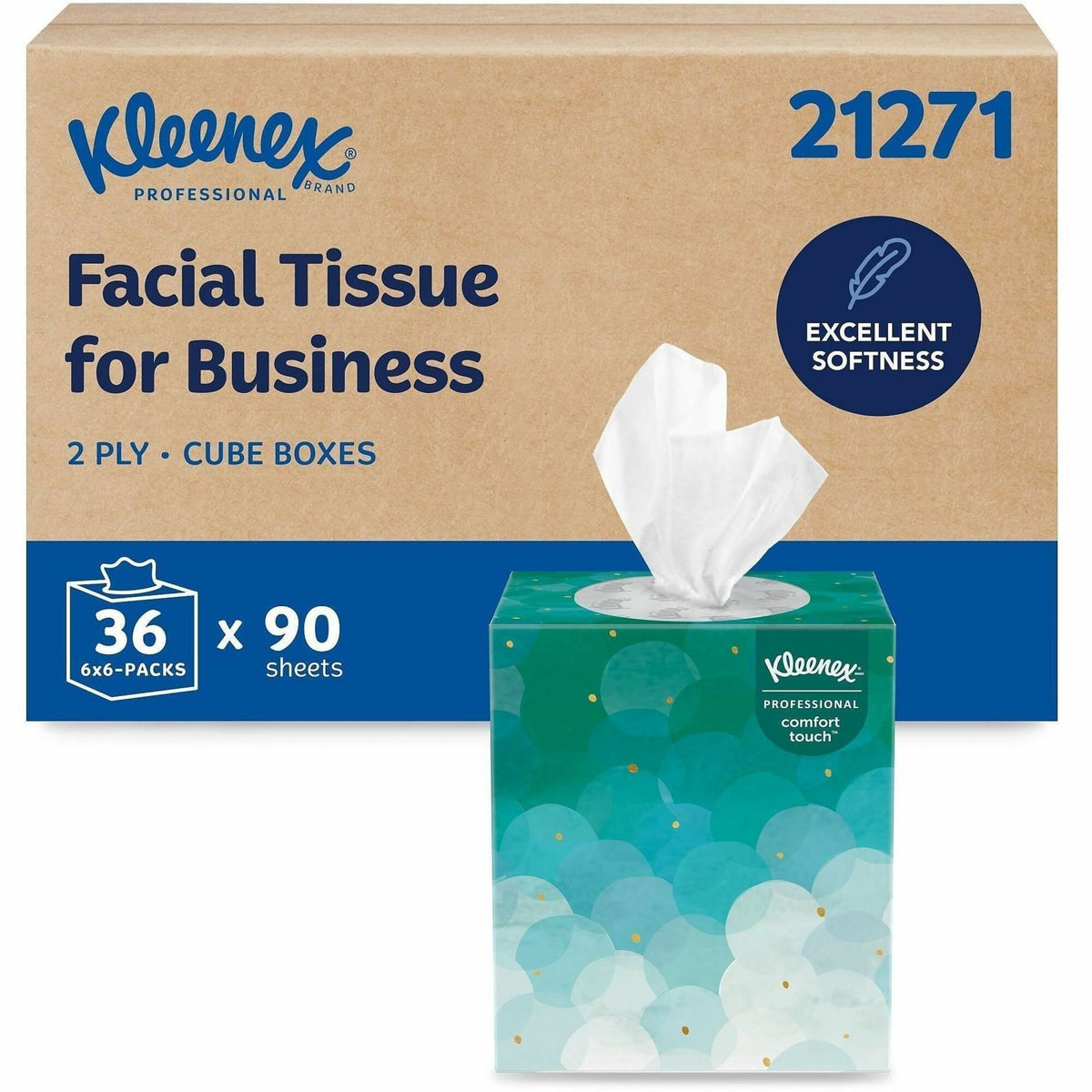 Kleenex Professional Facial Tissue Cube for Business