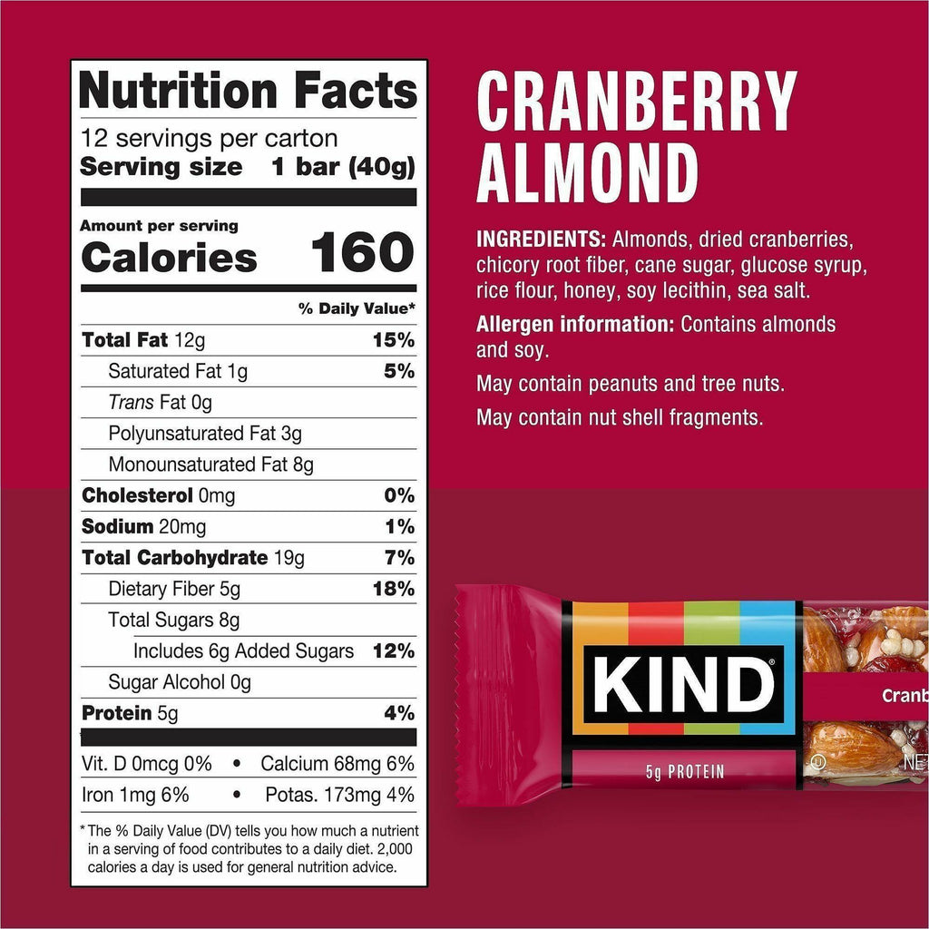 KIND Cranberry Almond Nut Bars