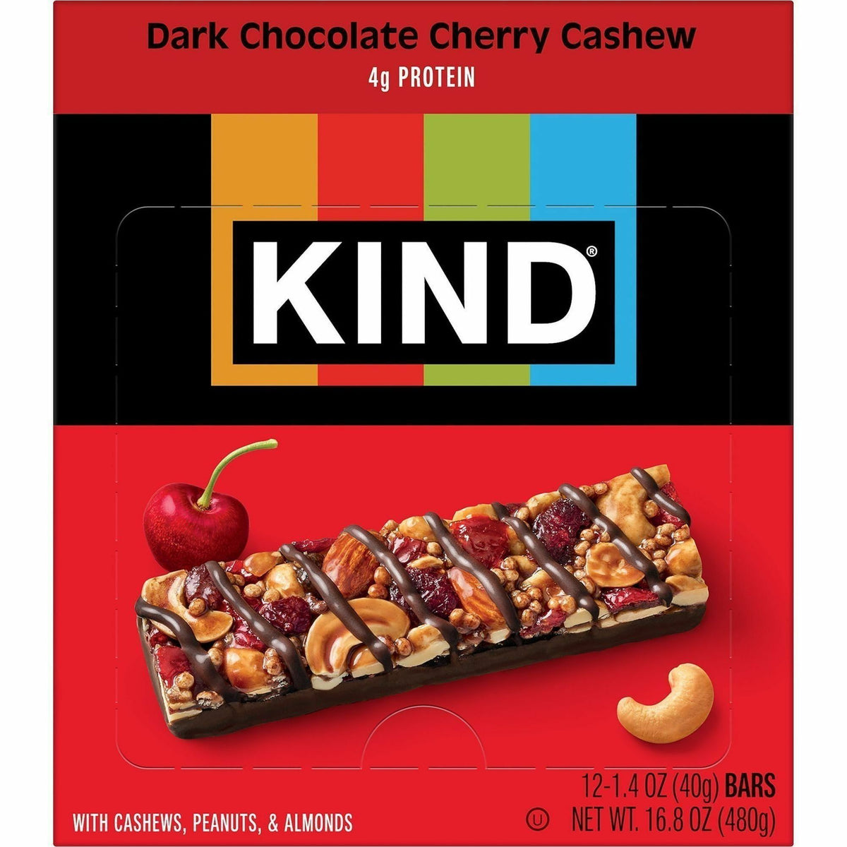 KIND Dark Chocolate Cherry Cashew Nut Bars