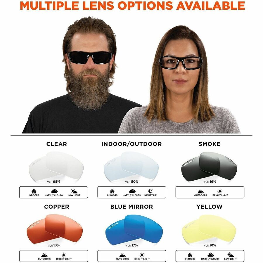 Ergodyne Dagr Smoke Lens Half Frame Safety Glasses