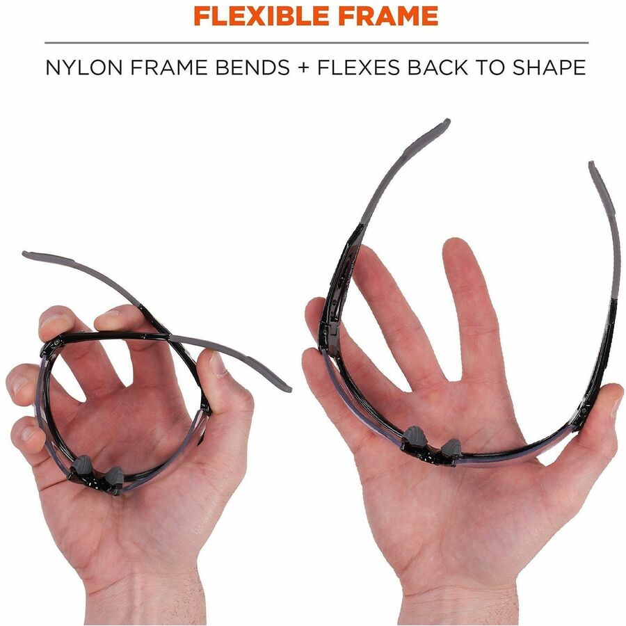 Ergodyne Dagr Smoke Lens Half Frame Safety Glasses