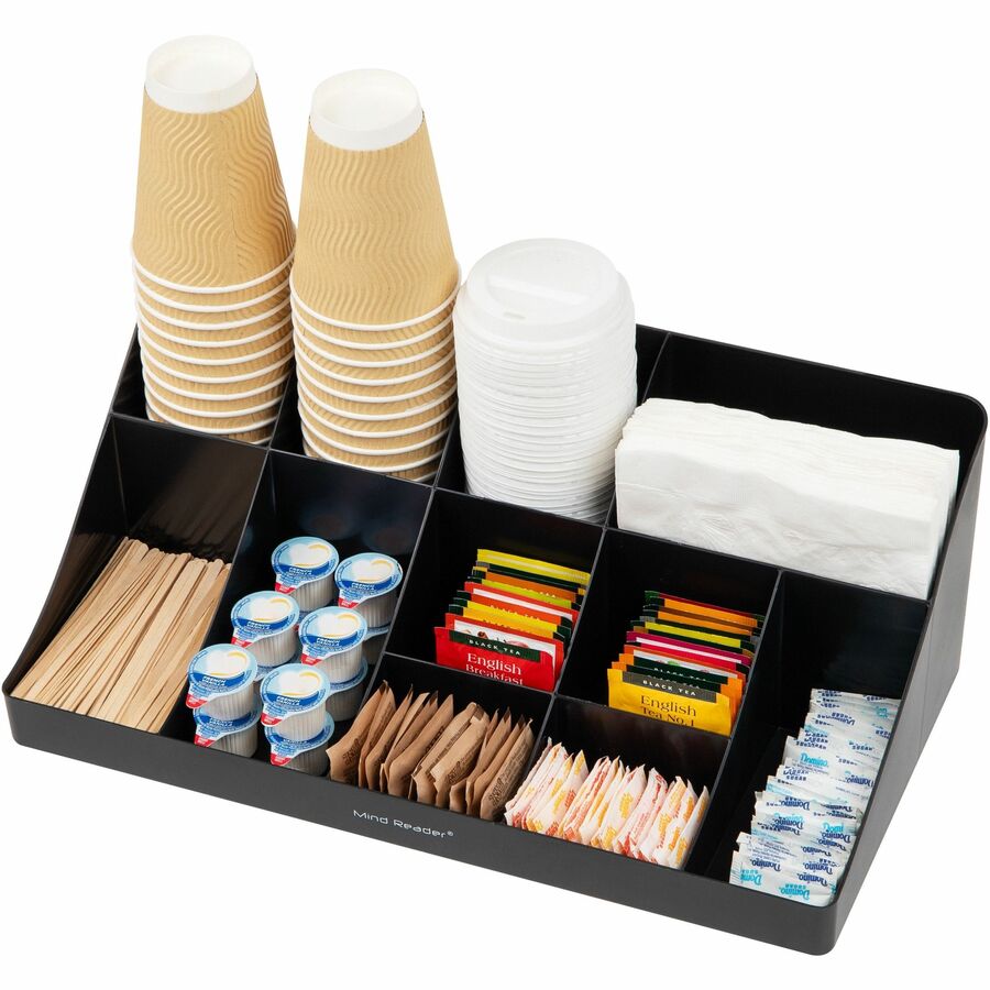 Mind Reader EMS Mind Coffee Condiment Organizer