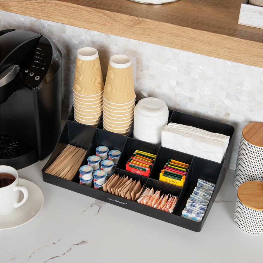 Mind Reader EMS Mind Coffee Condiment Organizer