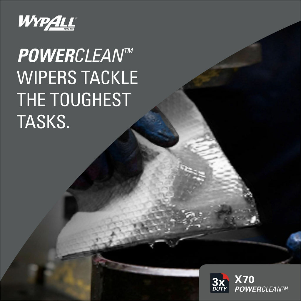 Wypall PowerClean X70 Medium Duty Cloths Jumbo Roll