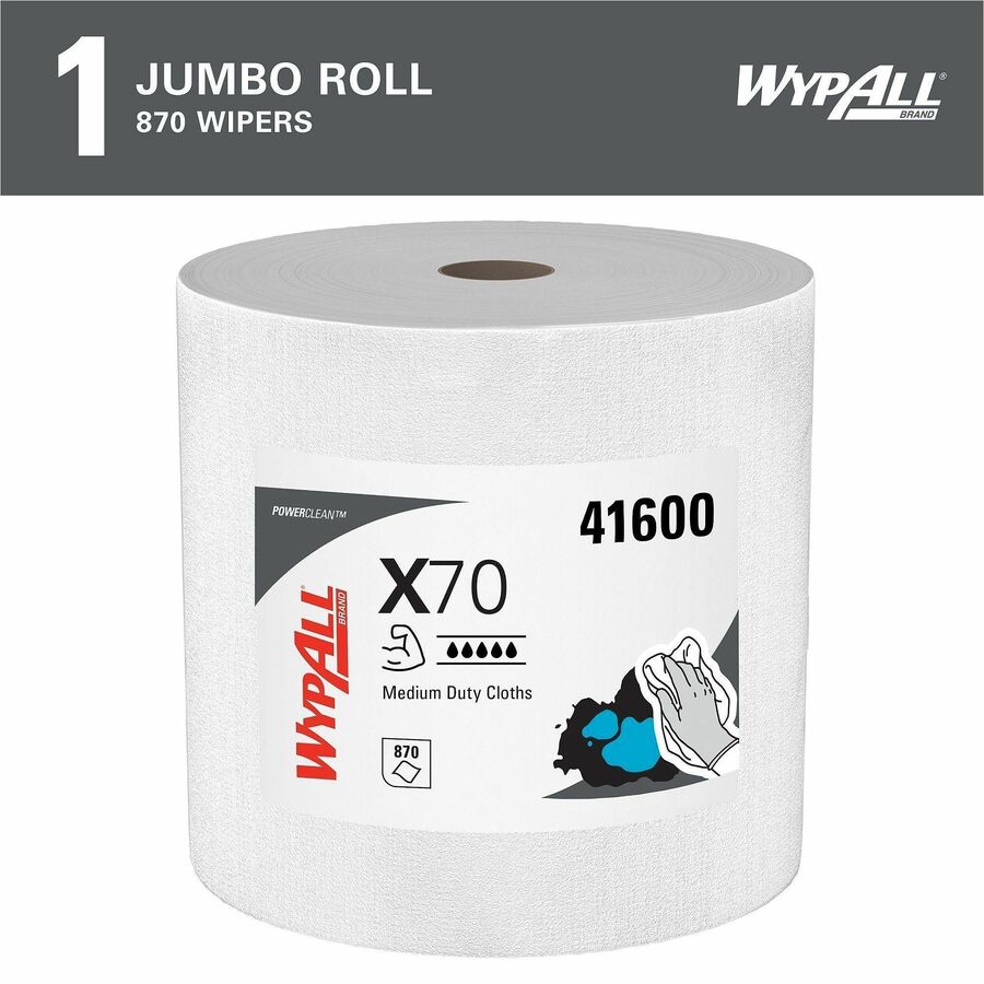Wypall PowerClean X70 Medium Duty Cloths Jumbo Roll