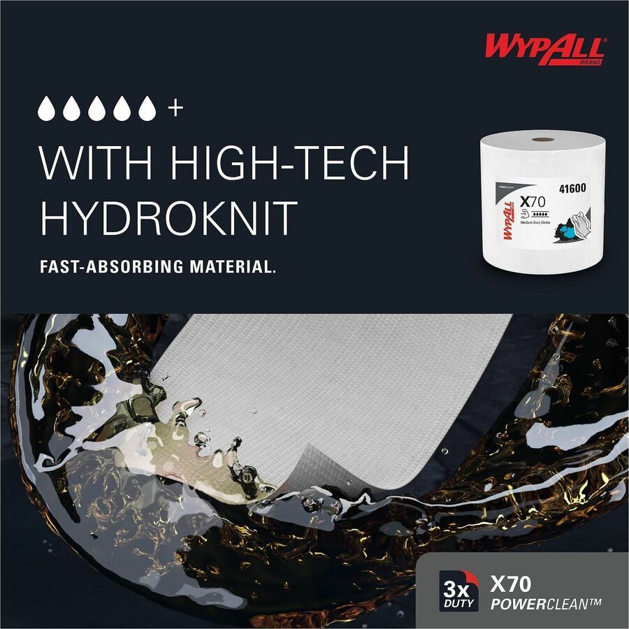 Wypall PowerClean X70 Medium Duty Cloths Jumbo Roll