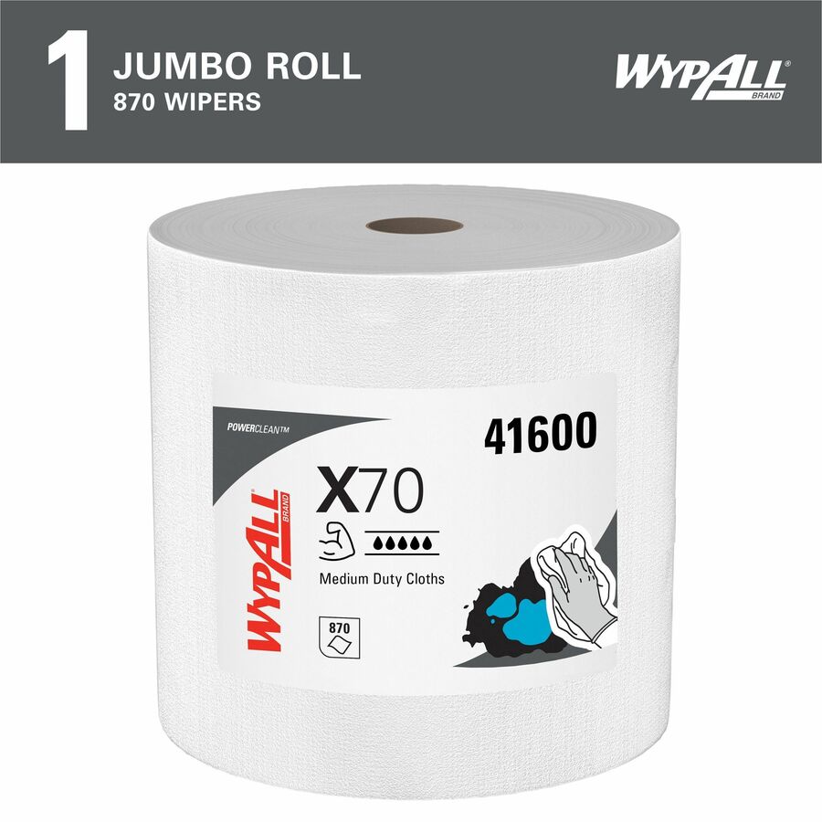 Wypall PowerClean X70 Medium Duty Cloths Jumbo Roll