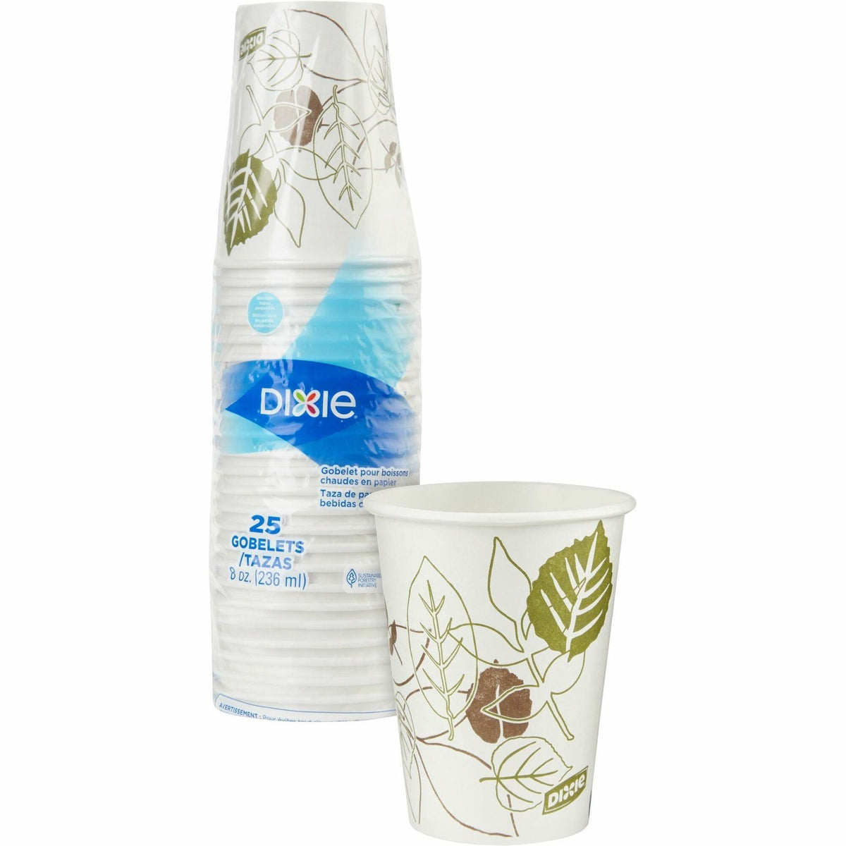 Dixie Pathways 8 oz Paper Hot Cups By GP Pro