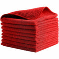 Rubbermaid Commercial HYGEN r-40 Recycled Microfiber Cloths, 12"x12" , Red