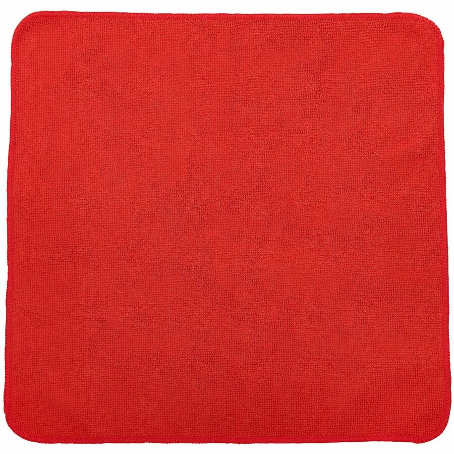 Rubbermaid Commercial HYGEN r-40 Recycled Microfiber Cloths, 12"x12" , Red