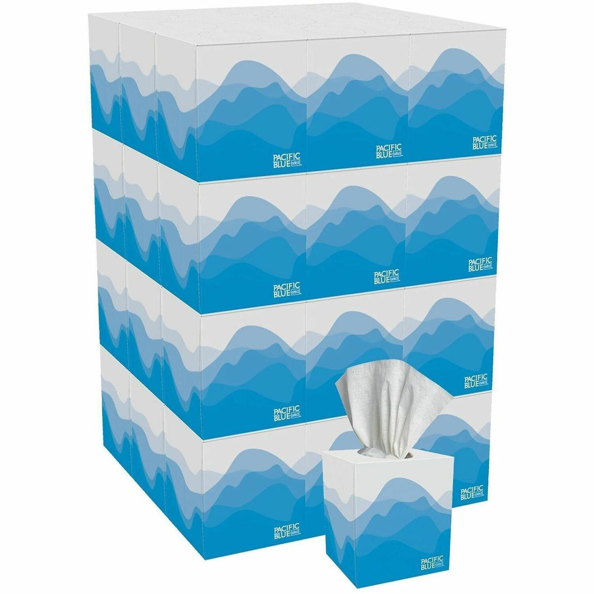 Pacific Blue Select Facial Tissue by GP Pro - Cube Box