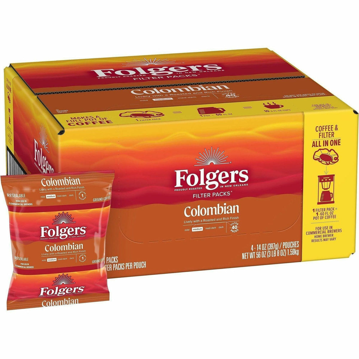 Folgers® Filter Pack Colombian Coffee