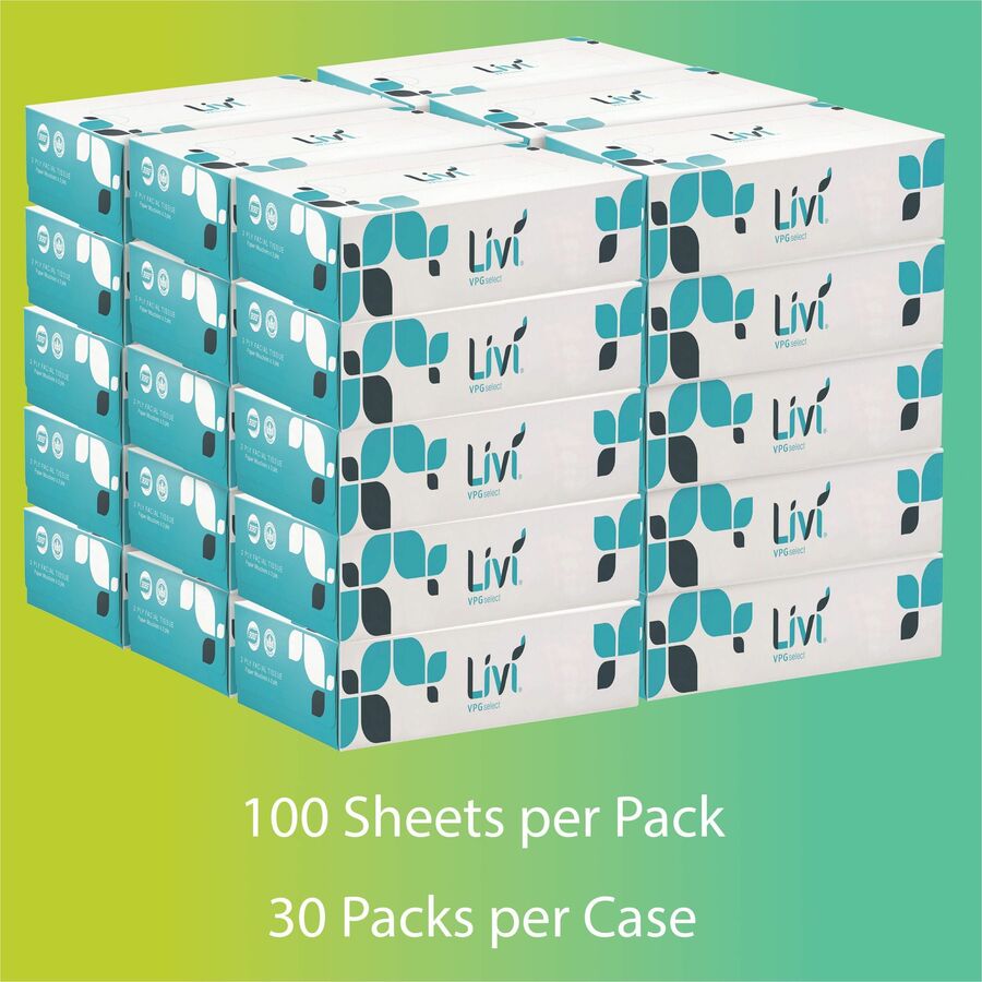 Livi Solaris Paper 2-ply Facial Tissue