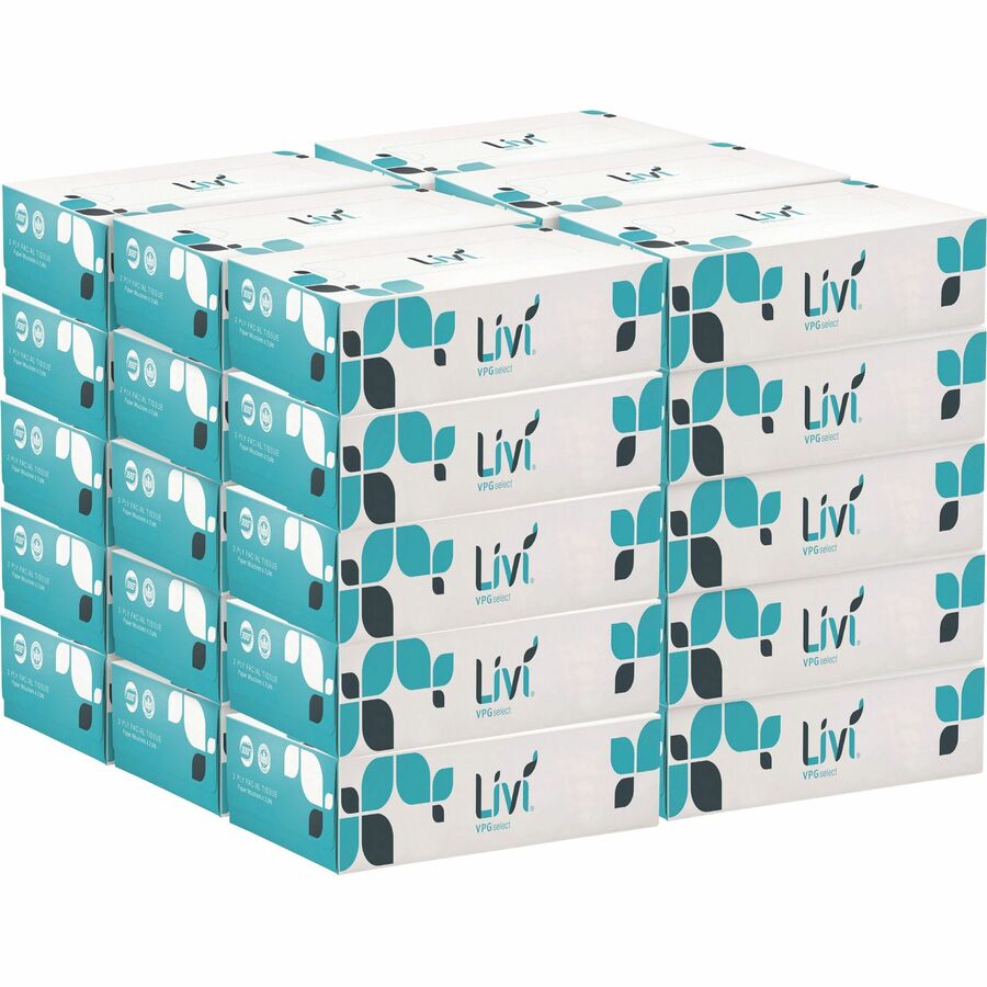 Livi Solaris Paper 2-ply Facial Tissue