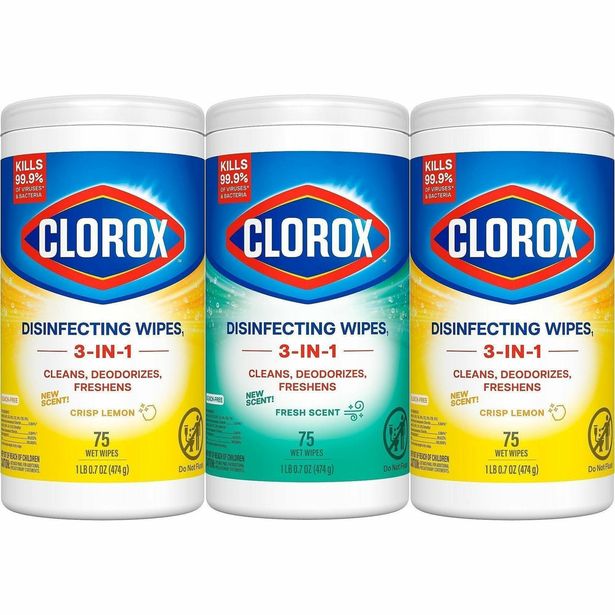 Clorox Disinfecting Bleach Free Cleaning Wipes Value Pack
