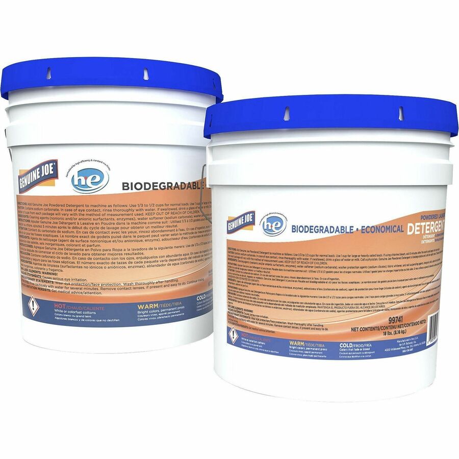 Genuine Joe Economical Powdered Laundry Detergent in Pail