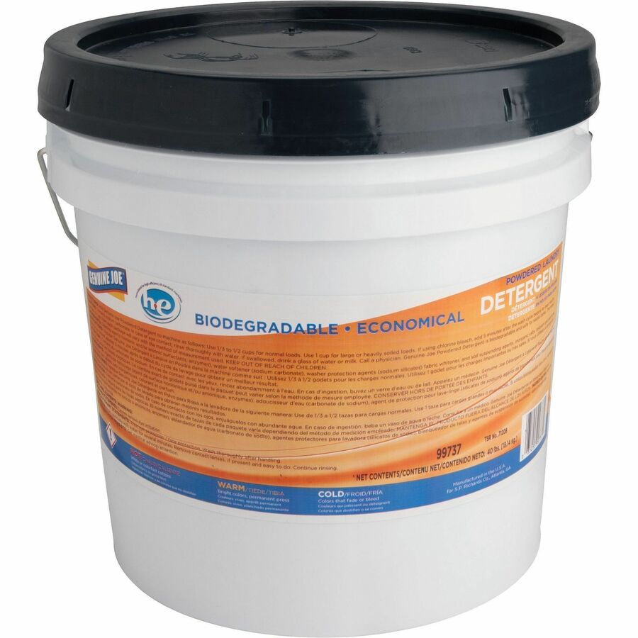 Genuine Joe Economical Powdered Laundry Detergent in Pail