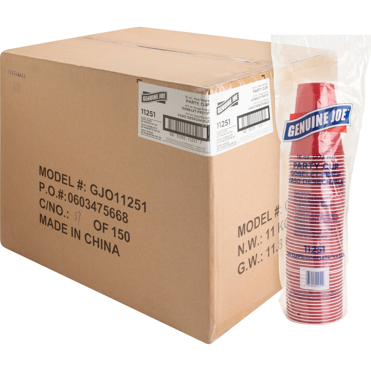 Genuine Joe 16 oz Party Cups