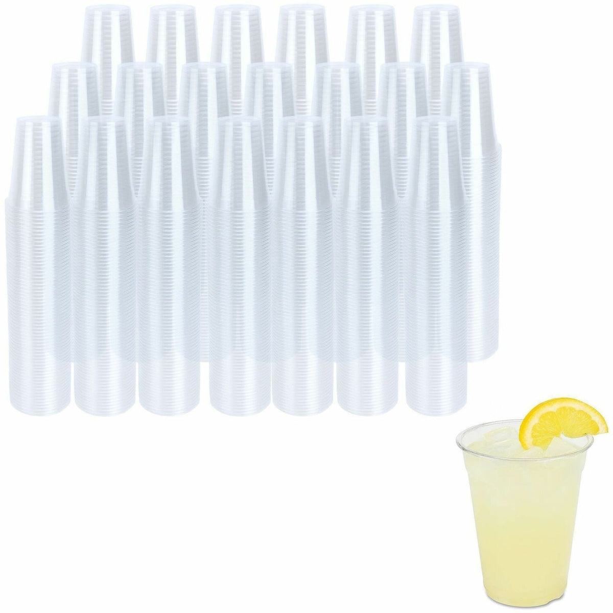 Genuine Joe 9 oz Clear Plastic Cups