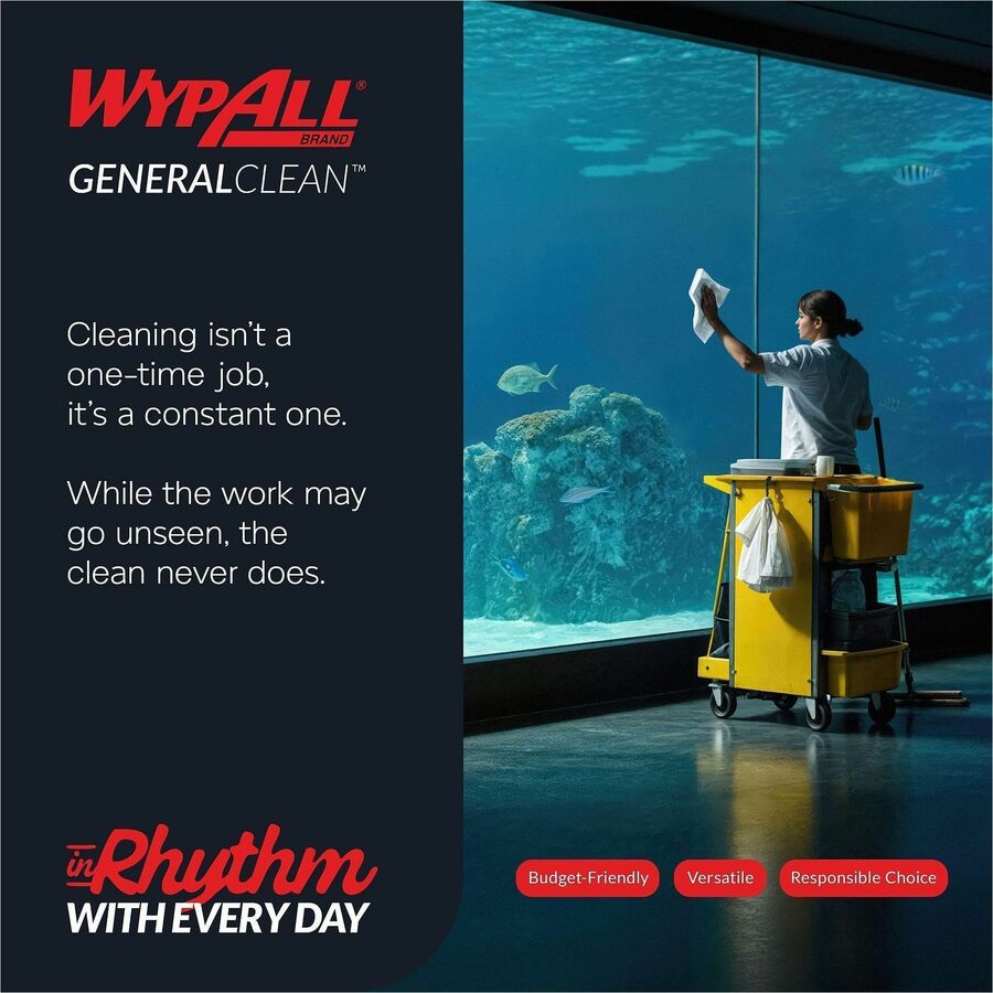 Wypall GeneralClean L10 Light Cleaning Towels - Pop-Up Box