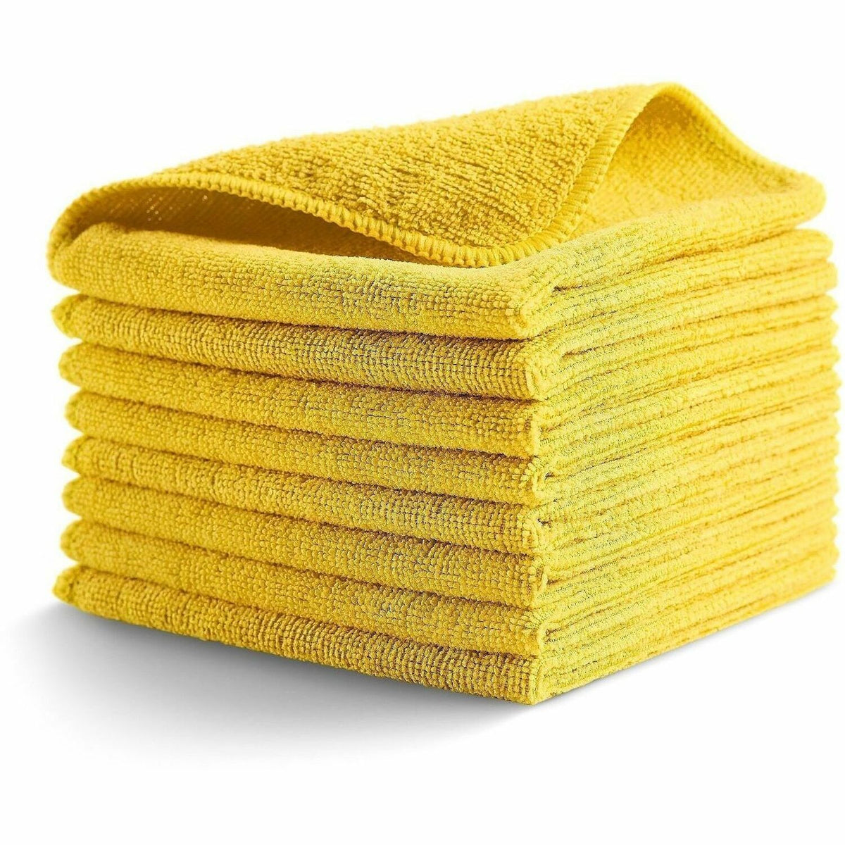 Rubbermaid Commercial HYGEN r-40 Recycled Microfiber Cloths, 12"x12" , Yellow