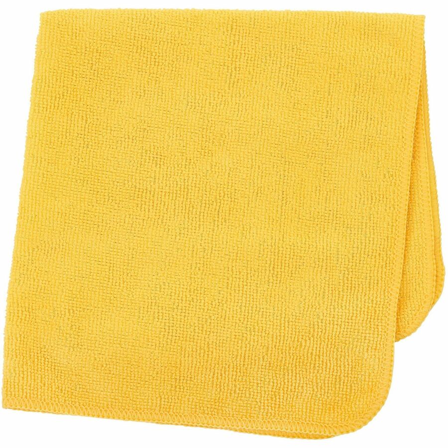 Rubbermaid Commercial HYGEN r-40 Recycled Microfiber Cloths, 12"x12" , Yellow