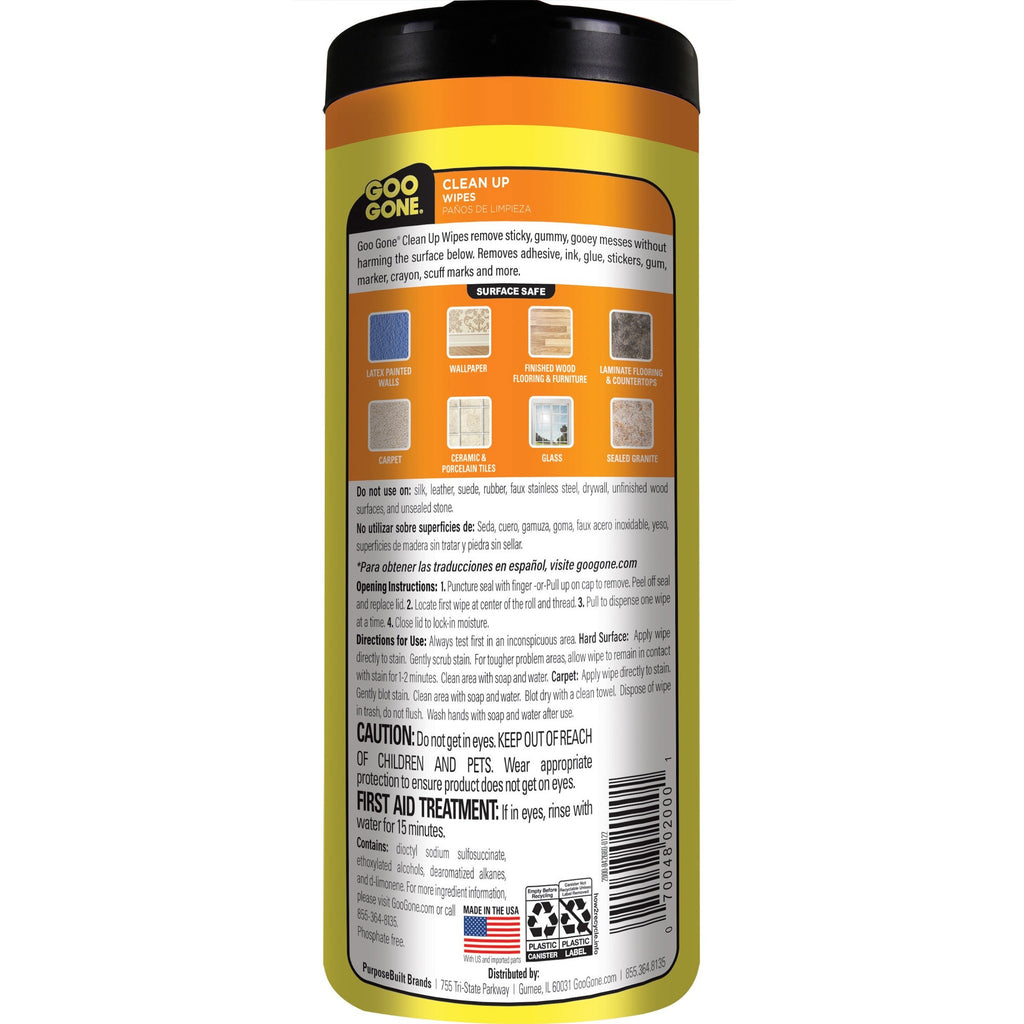Goo Gone Tough Task Wipes
