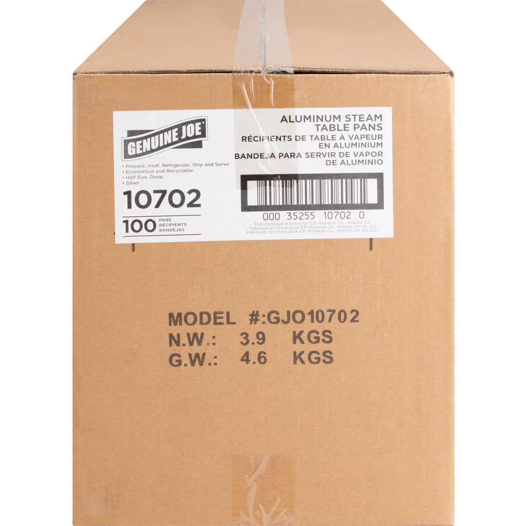 Genuine Joe Half-size Disposable Aluminum Pan