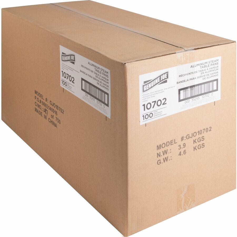 Genuine Joe Half-size Disposable Aluminum Pan