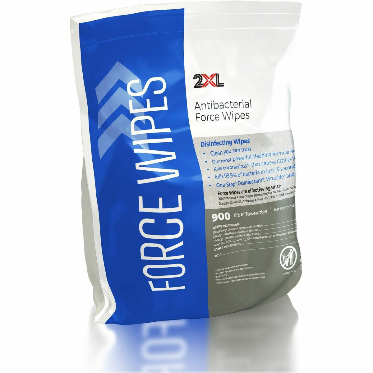 2XL Antibacterial Force Wipes Bucket Refill