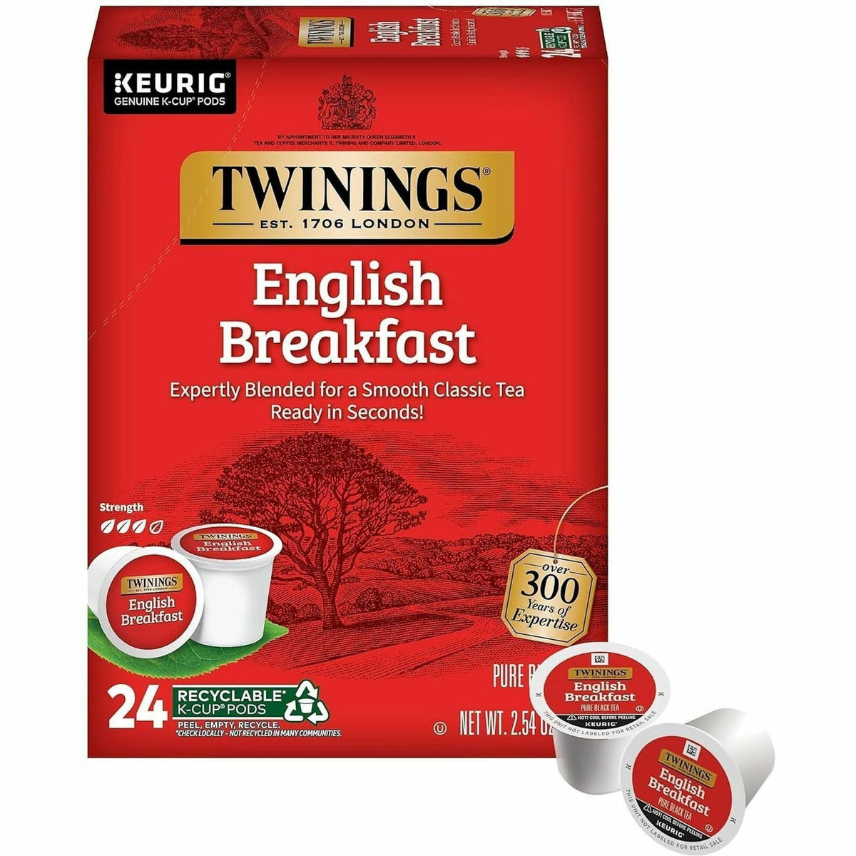 Twinings of London English Breakfast Black Tea K-Cup