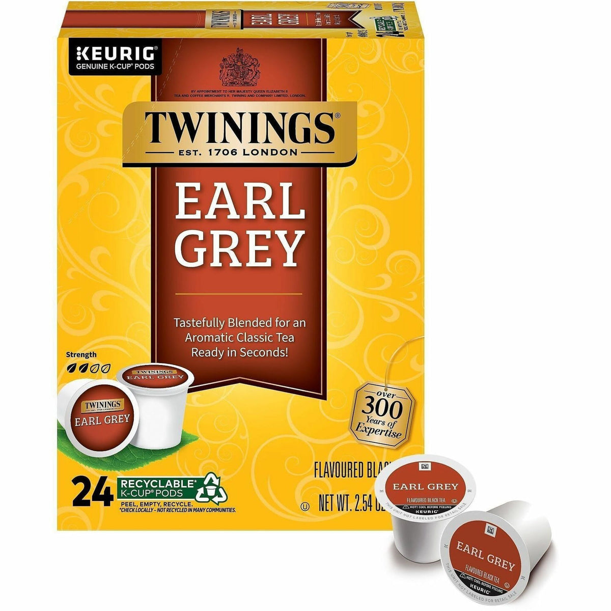Twinings of London Earl Grey Flavoured Black Tea K-Cup
