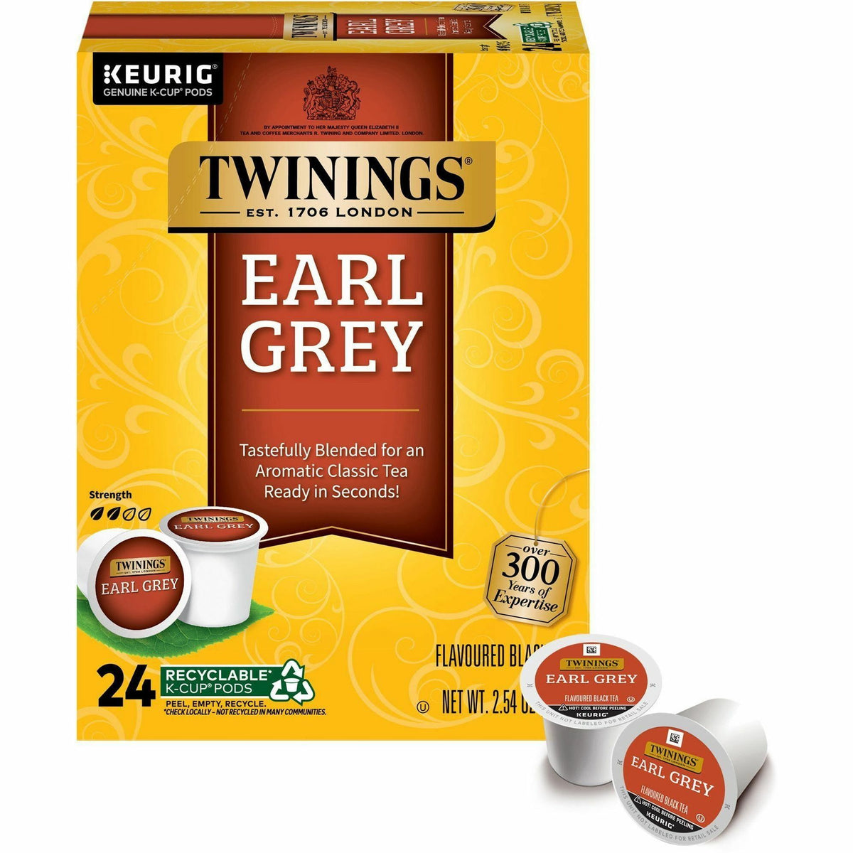 Twinings of London Earl Grey Flavoured Black Tea K-Cup