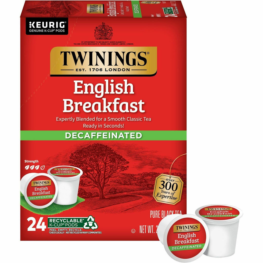 Twinings of London Decaf English Breakfast Black Tea K-Cup