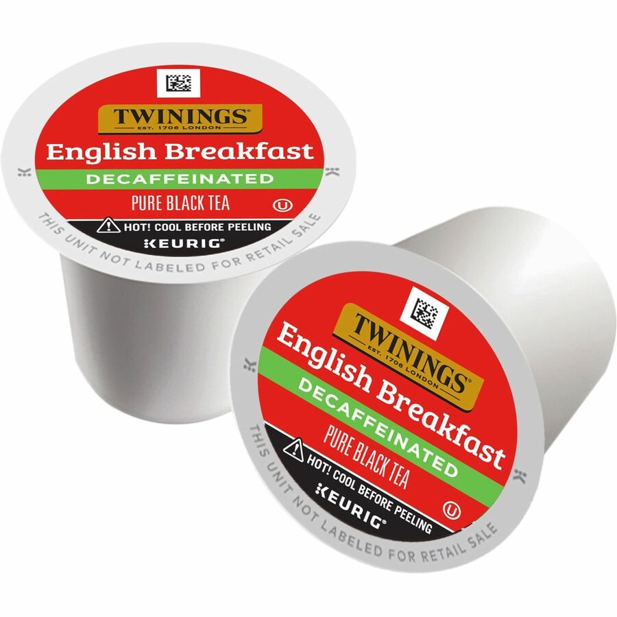 Twinings of London Decaf English Breakfast Black Tea K-Cup