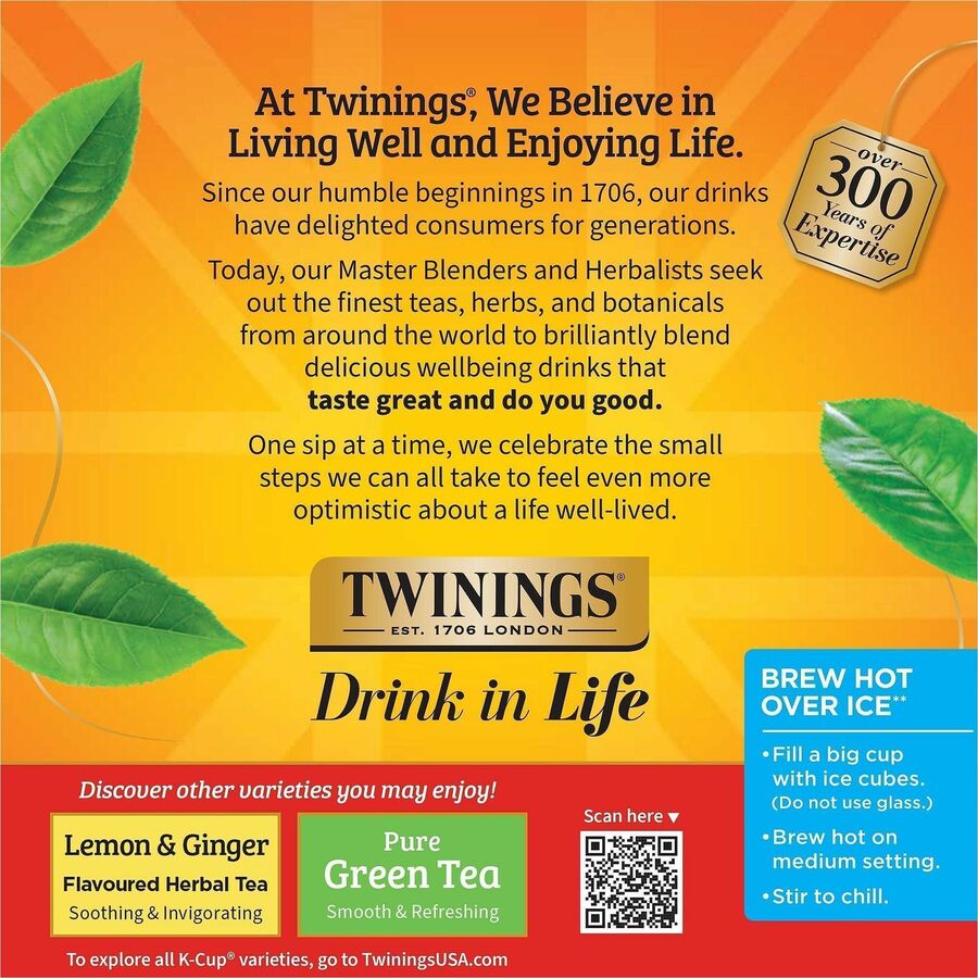 Twinings of London Decaf English Breakfast Black Tea K-Cup