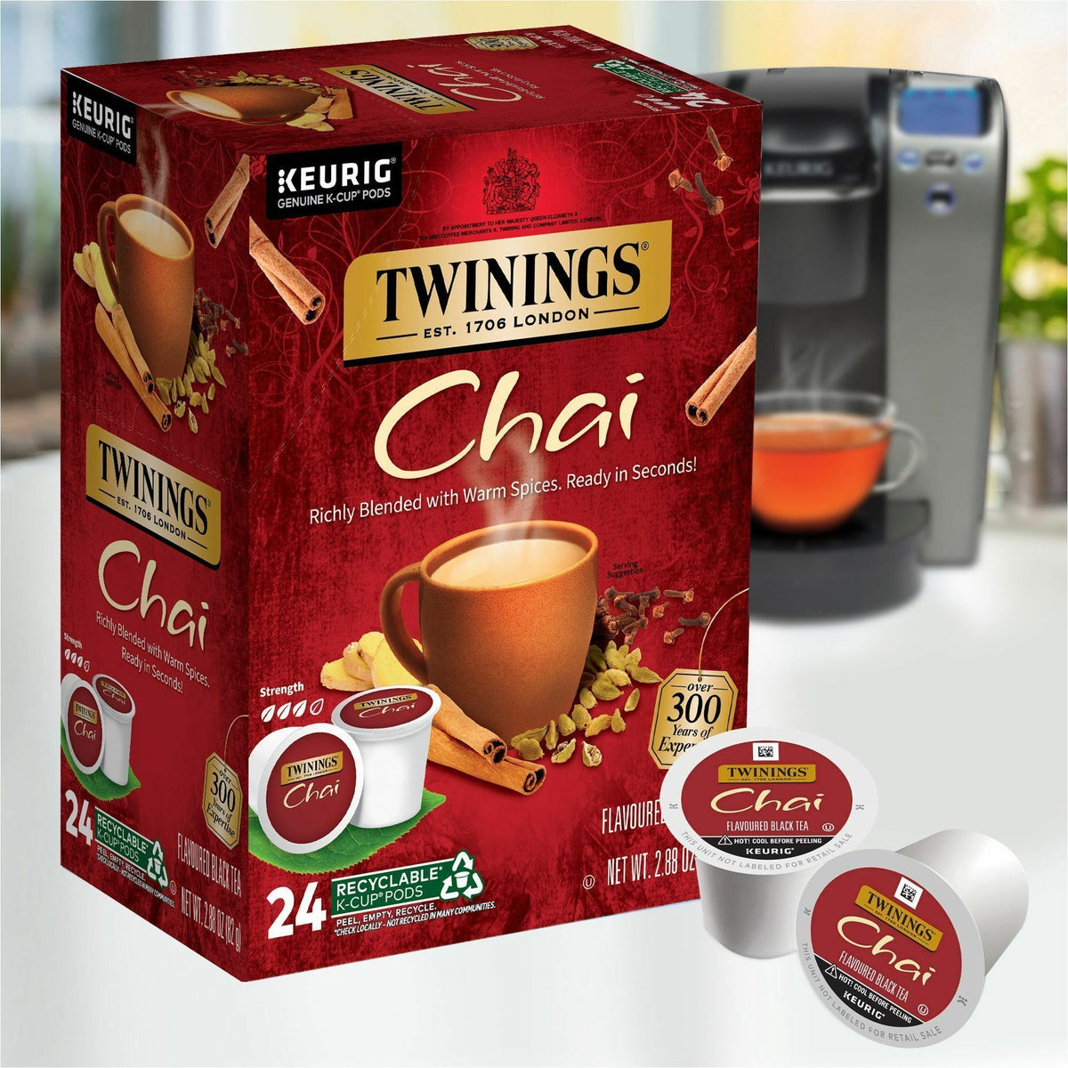Twinings of London Chai Flavoured Black Tea K-Cup