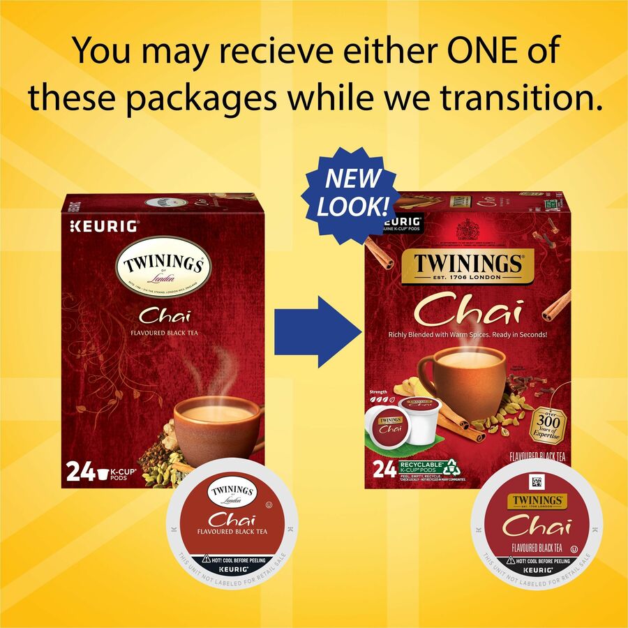 Twinings of London Chai Flavoured Black Tea K-Cup