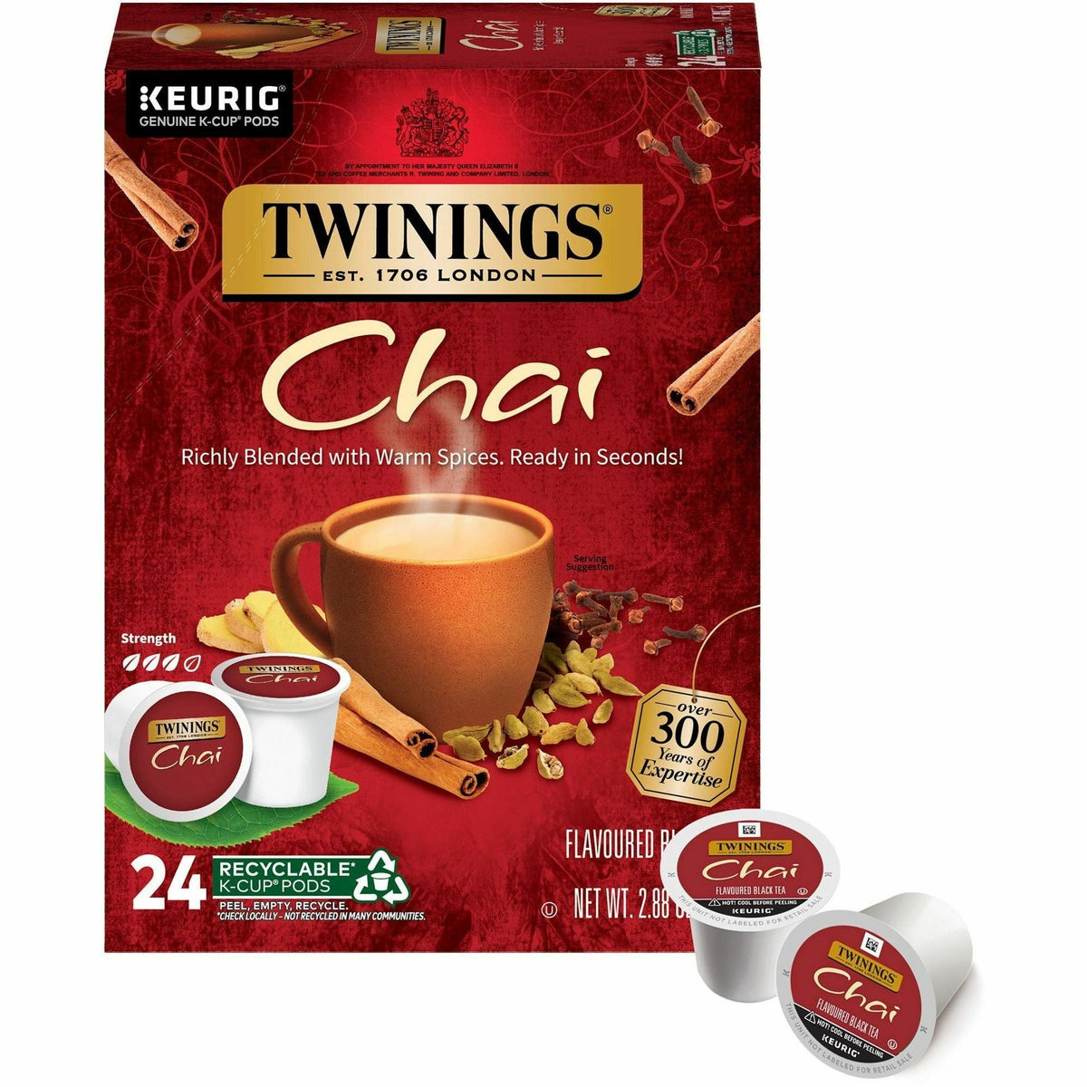 Twinings of London Chai Flavoured Black Tea K-Cup