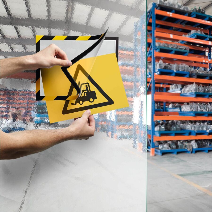 DURABLE DURAFRAME Twin-Color Border Self-Adhesive Document Frame - 2/Pack