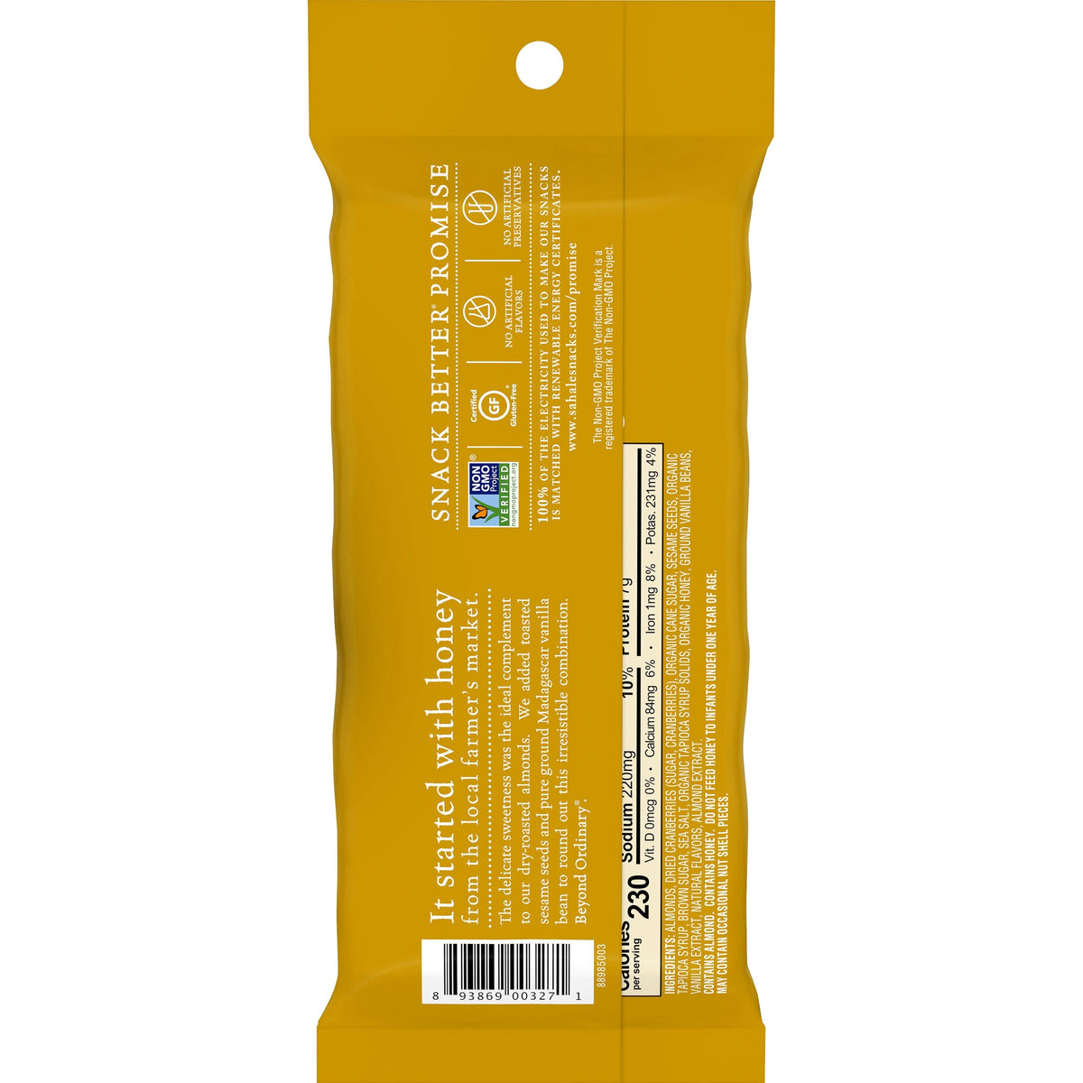 Sahale Snacks Honey Almonds Glazed Snack Mix