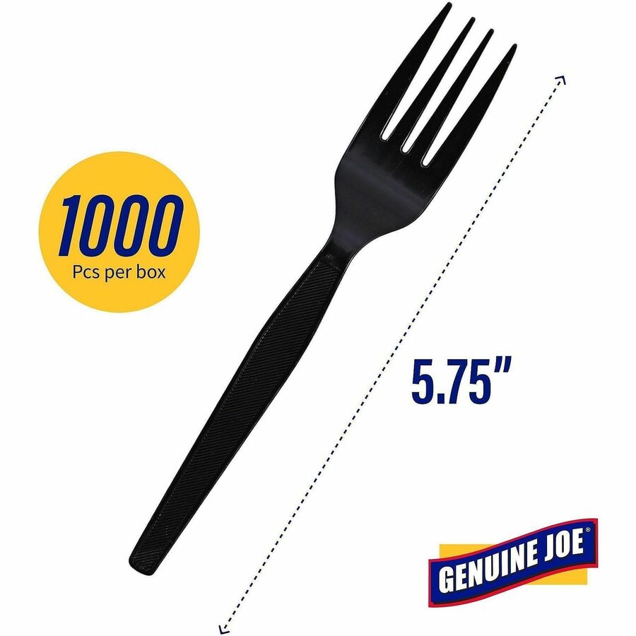 Genuine Joe Medium-Heavyweight Plastic Fork