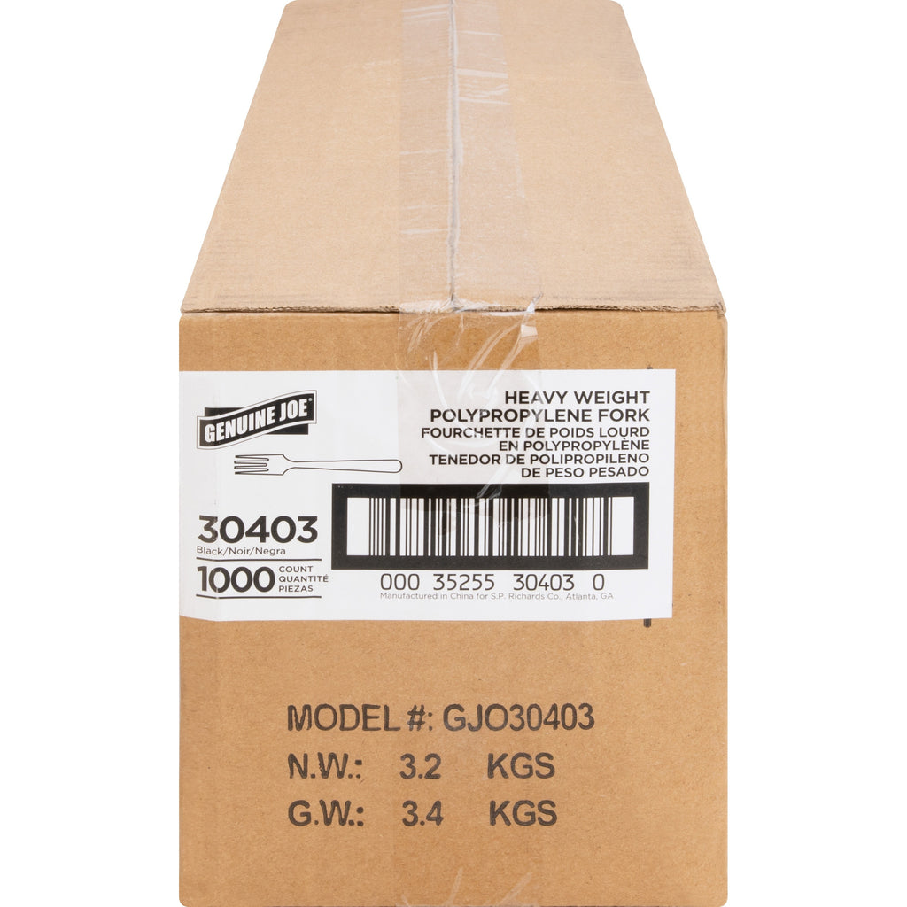 Genuine Joe Medium-Heavyweight Plastic Fork