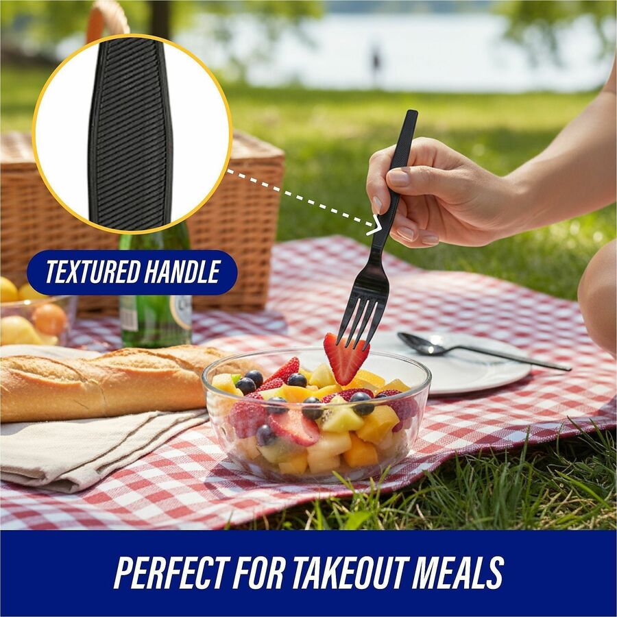 Genuine Joe Medium-Heavyweight Plastic Fork
